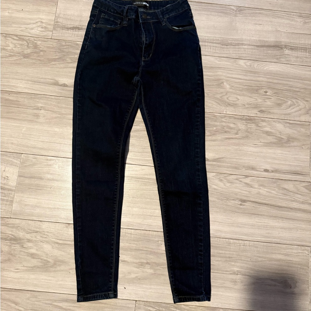 Fashion Nova Dark Blue Women's Skinny Jeans